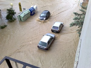 via del Circuito dopo il temporale